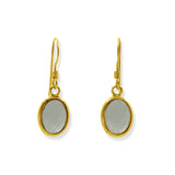 Oval Crystal Earrings